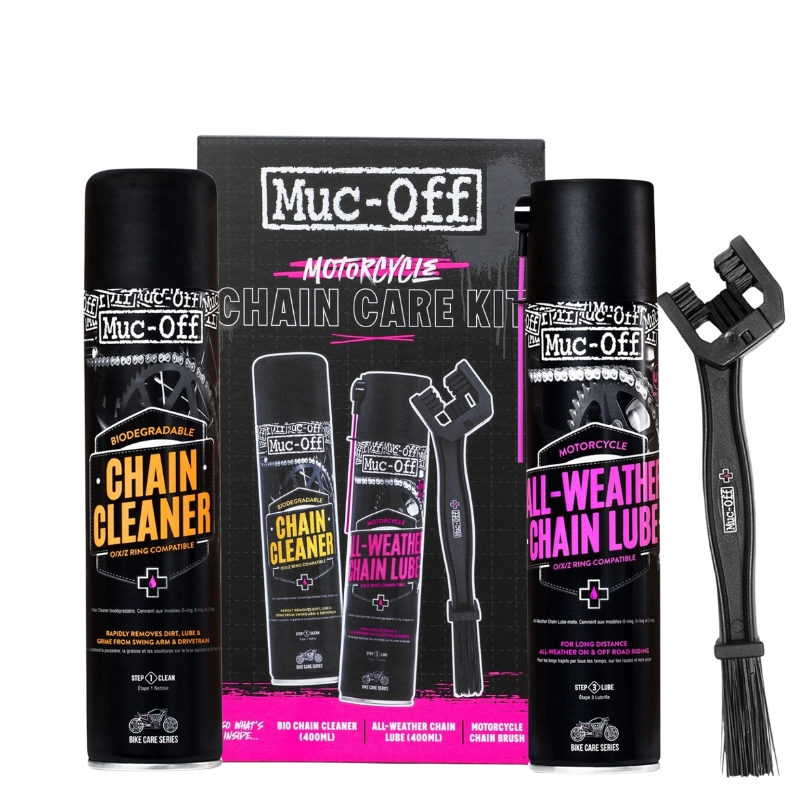 KIT PARA EL CUIDADO DE LA CADENA DE MOTO MUC OFF